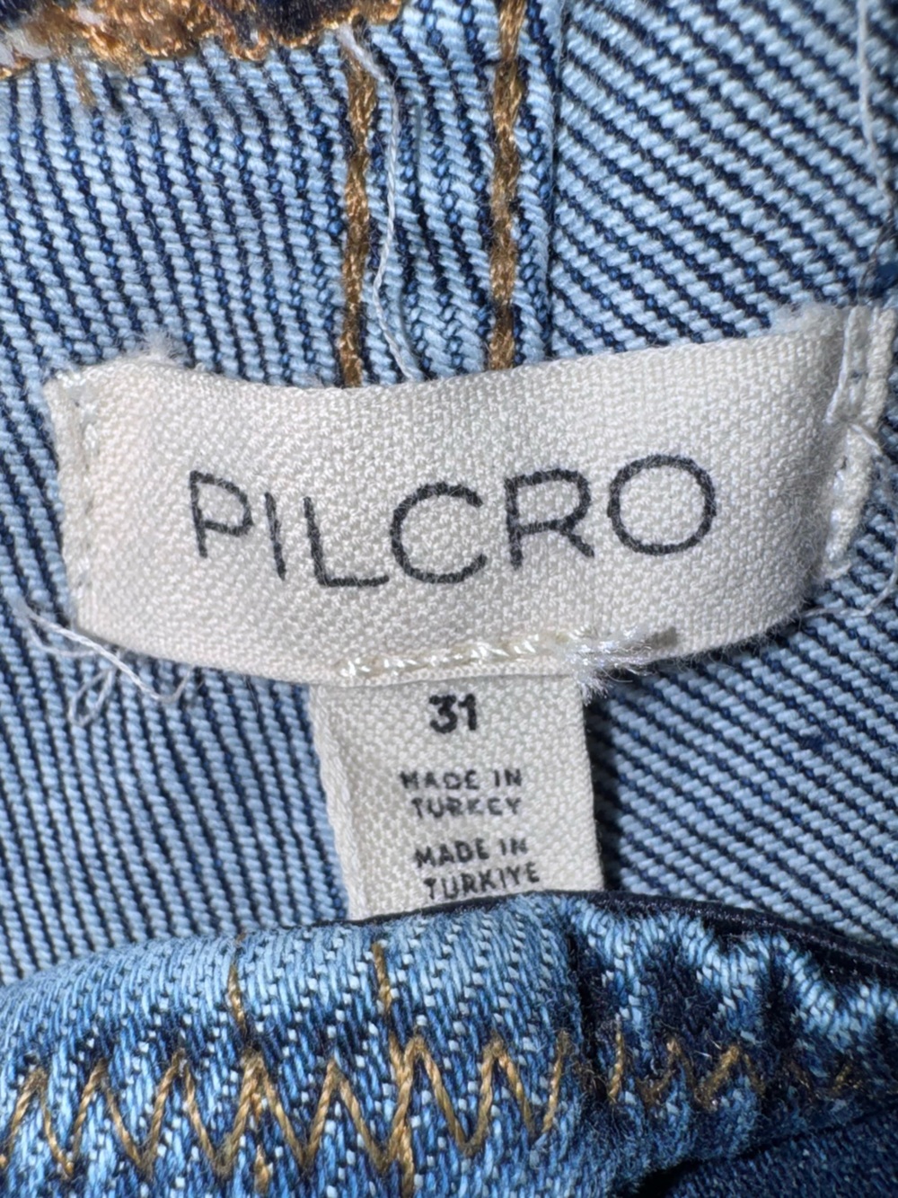Pilcro Anthropologie Pull On Bootcut Jeans Dark Wash Stretch Size 31 - Picture 3 of 6